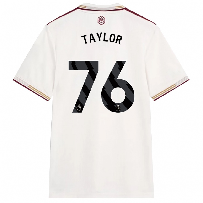 נשים קידו טיילור-הארט #76 לבן מלוכלך בורדו ג'רזי קיט שלישי 2025/26 חולצה קצרה
