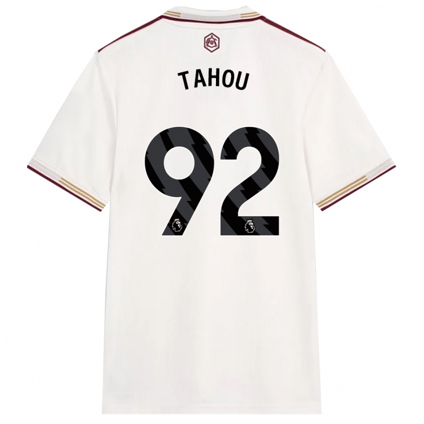 נשים ג׳ושוע טאהו #92 לבן מלוכלך בורדו ג'רזי קיט שלישי 2025/26 חולצה קצרה