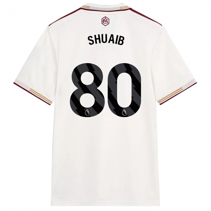 נשים זאק שועיב #80 לבן מלוכלך בורדו ג'רזי קיט שלישי 2025/26 חולצה קצרה