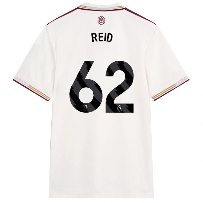 נשים קייטי ריד #62 לבן מלוכלך בורדו ג'רזי קיט שלישי 2025/26 חולצה קצרה