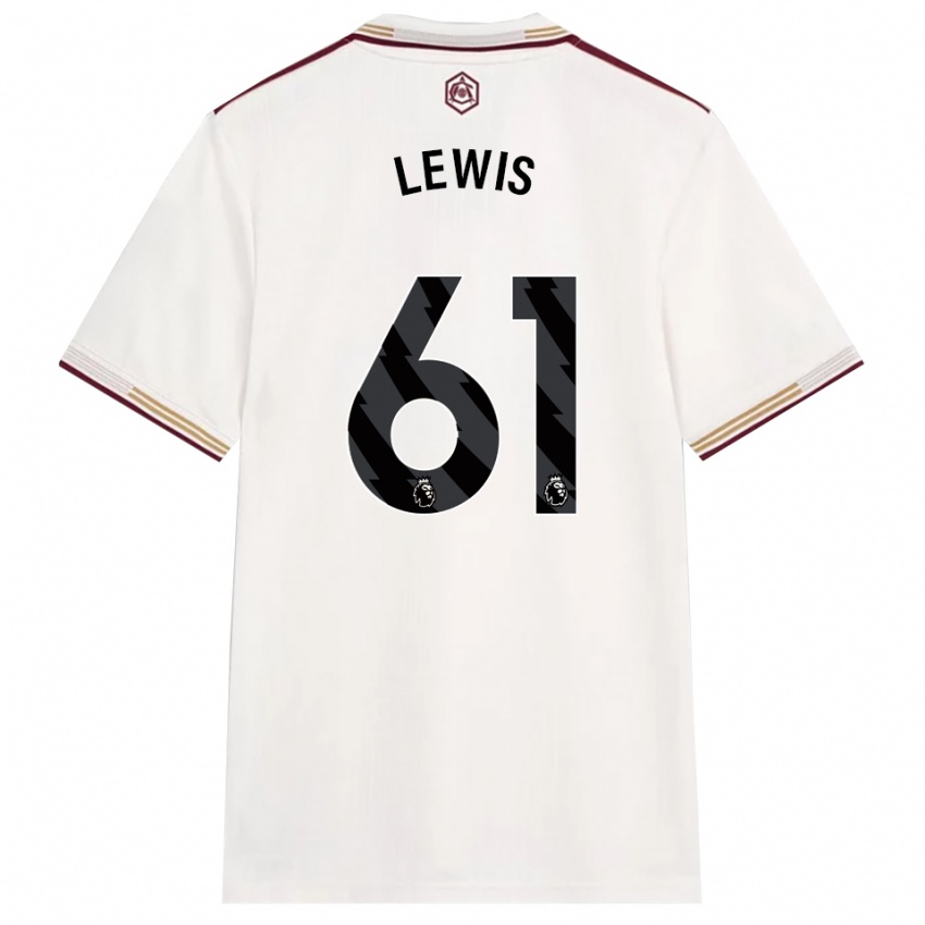 נשים ג'ורג' לואיס #61 לבן מלוכלך בורדו ג'רזי קיט שלישי 2025/26 חולצה קצרה