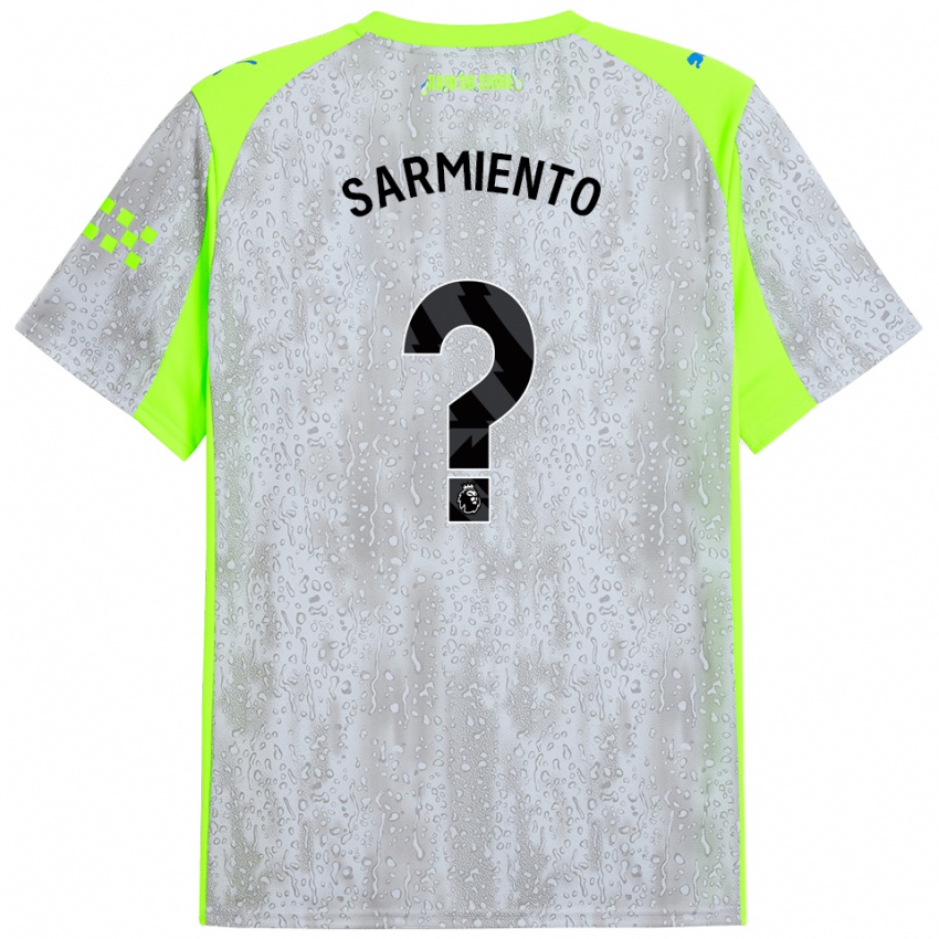 נשים דריו סרמיינטו #0 אפור צהוב ג'רזי קיט שלישי 2025/26 חולצה קצרה