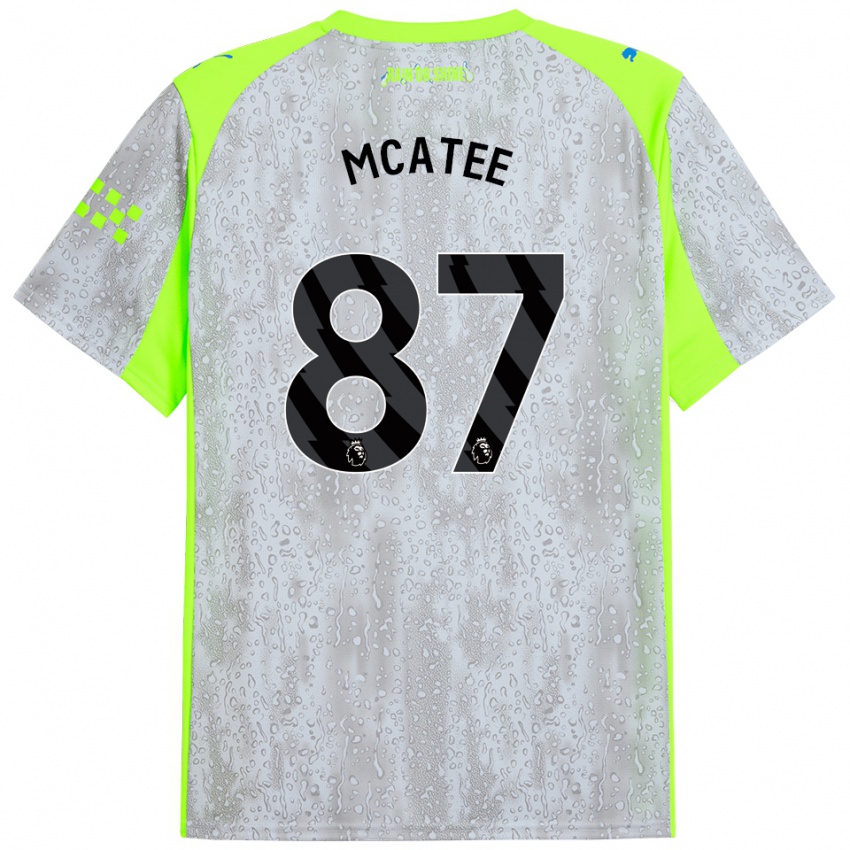 נשים ג'יימס מקאטי #87 אפור צהוב ג'רזי קיט שלישי 2025/26 חולצה קצרה