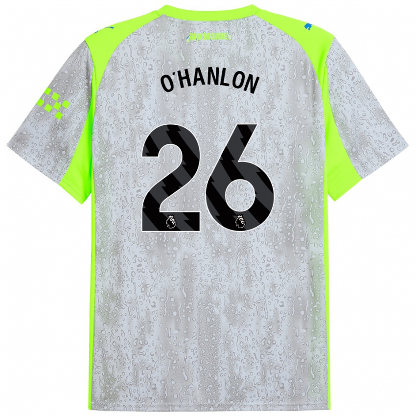 נשים טרה אוהנלון #26 אפור צהוב ג'רזי קיט שלישי 2025/26 חולצה קצרה