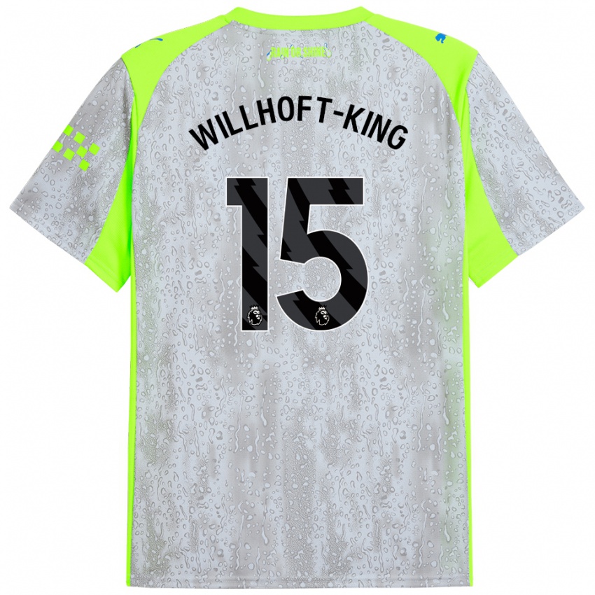 נשים גבריאל האן ווילהופט-קינג #15 אפור צהוב ג'רזי קיט שלישי 2025/26 חולצה קצרה