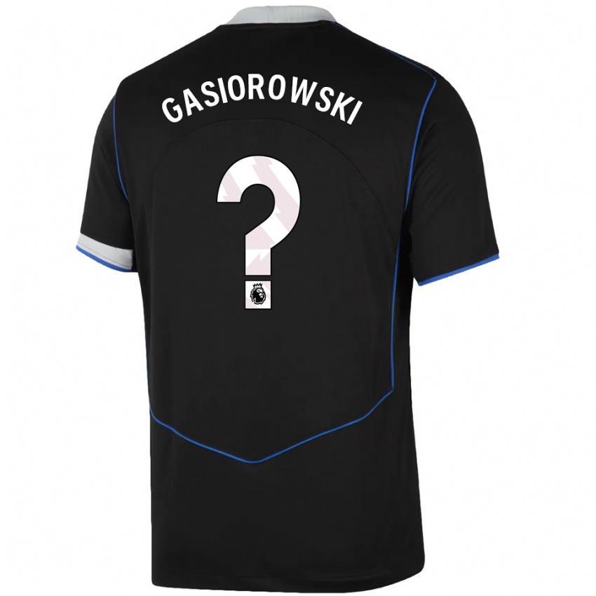 נשים Marko Gasiorowski #0 שחור כחול כסוף ג'רזי קיט שלישי 2025/26 חולצה קצרה