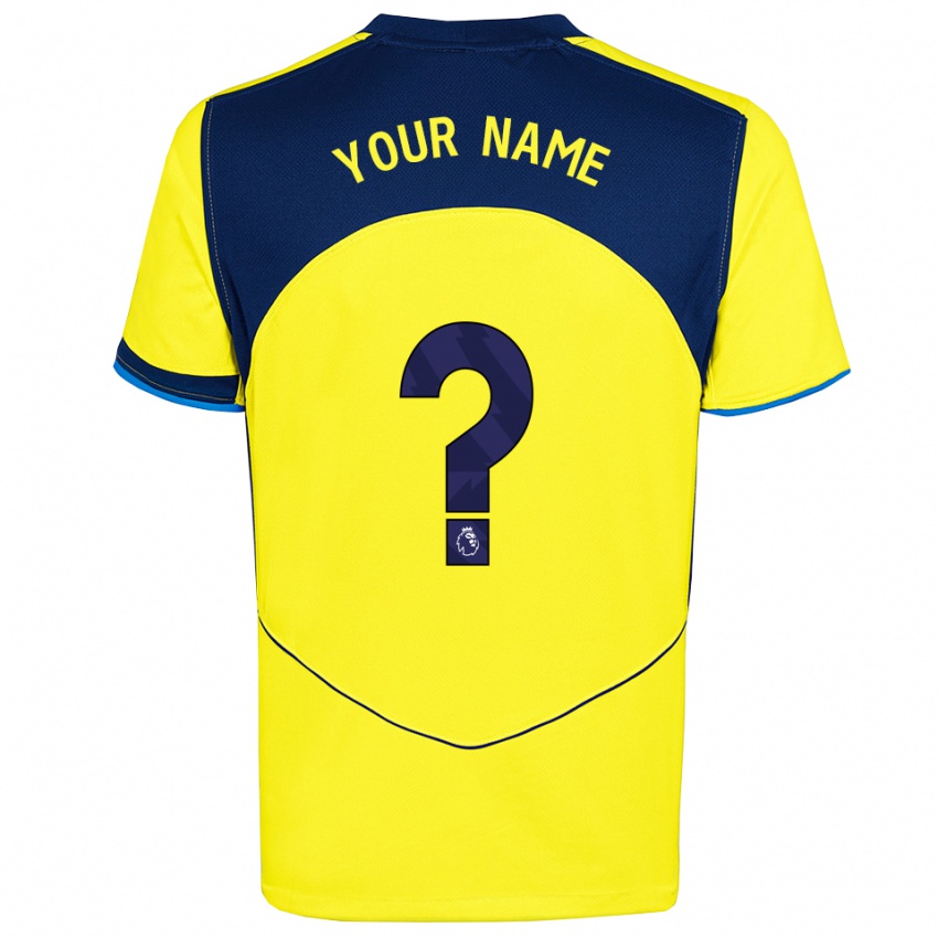 נשים השם שלך #0 צהוב נייבי ג'רזי קיט שלישי 2025/26 חולצה קצרה