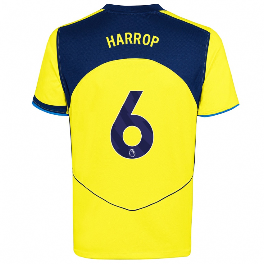 נשים קריס הארופ #6 צהוב נייבי ג'רזי קיט שלישי 2025/26 חולצה קצרה