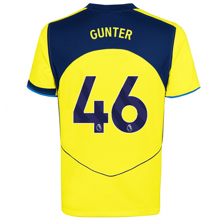 נשים Luca Gunter #46 צהוב נייבי ג'רזי קיט שלישי 2025/26 חולצה קצרה