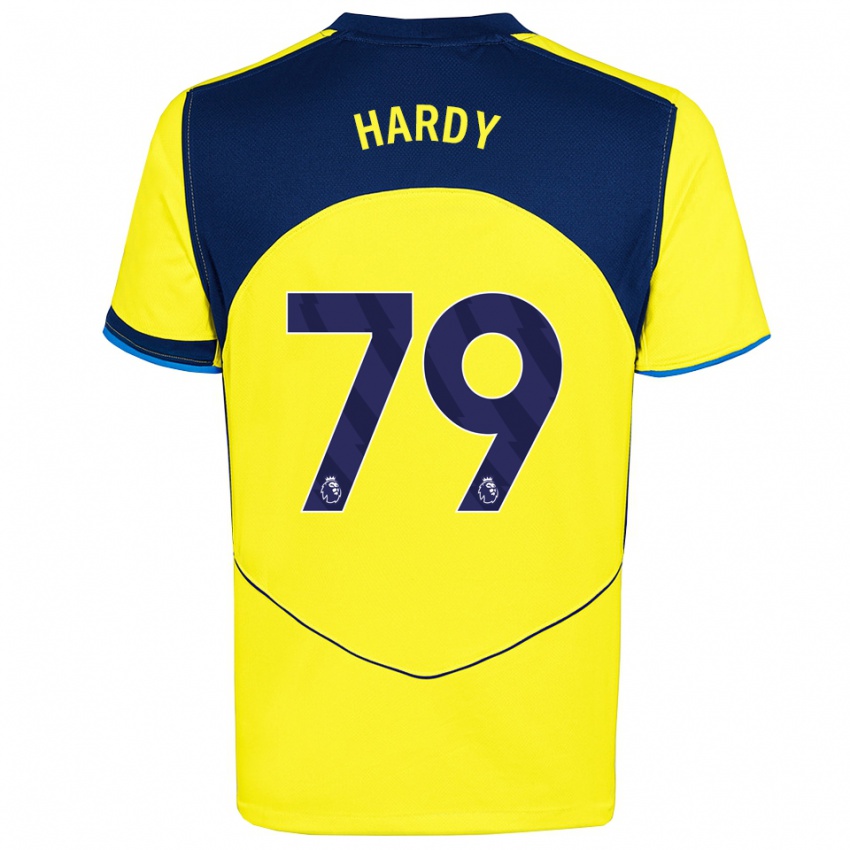 נשים Malachi Hardy #79 צהוב נייבי ג'רזי קיט שלישי 2025/26 חולצה קצרה