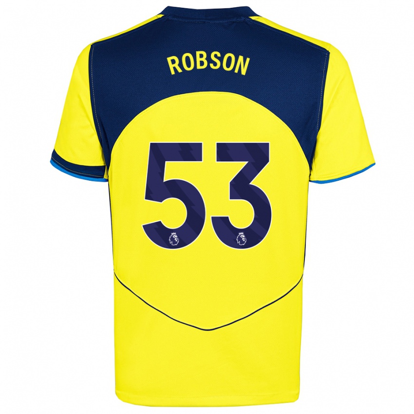נשים מקס רובסון #53 צהוב נייבי ג'רזי קיט שלישי 2025/26 חולצה קצרה