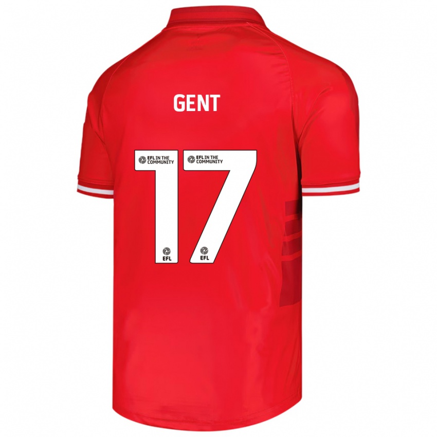 ילדים ג'ורג'י ג'נט #17 אדום לבן ג'רזי ביתית 2025/26 חולצה קצרה