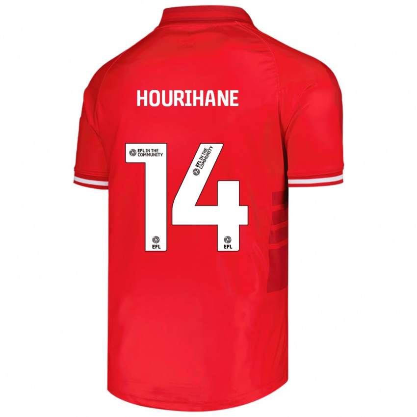 ילדים קונור הוריהאן #14 אדום לבן ג'רזי ביתית 2025/26 חולצה קצרה