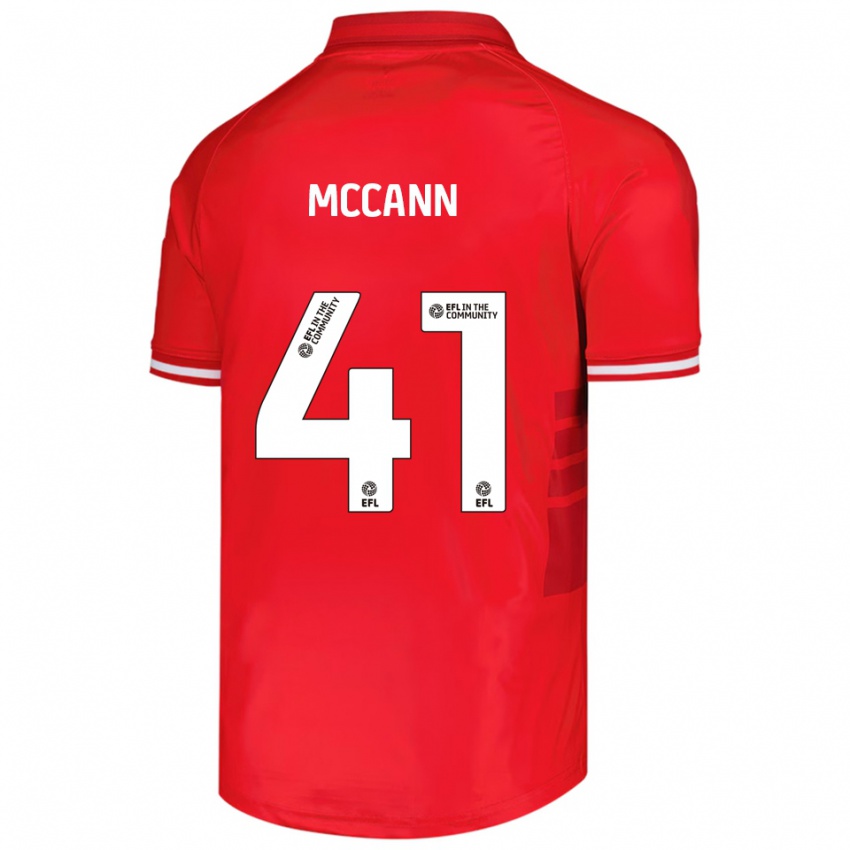 ילדים ביילי מק׳קאן #41 אדום לבן ג'רזי ביתית 2025/26 חולצה קצרה