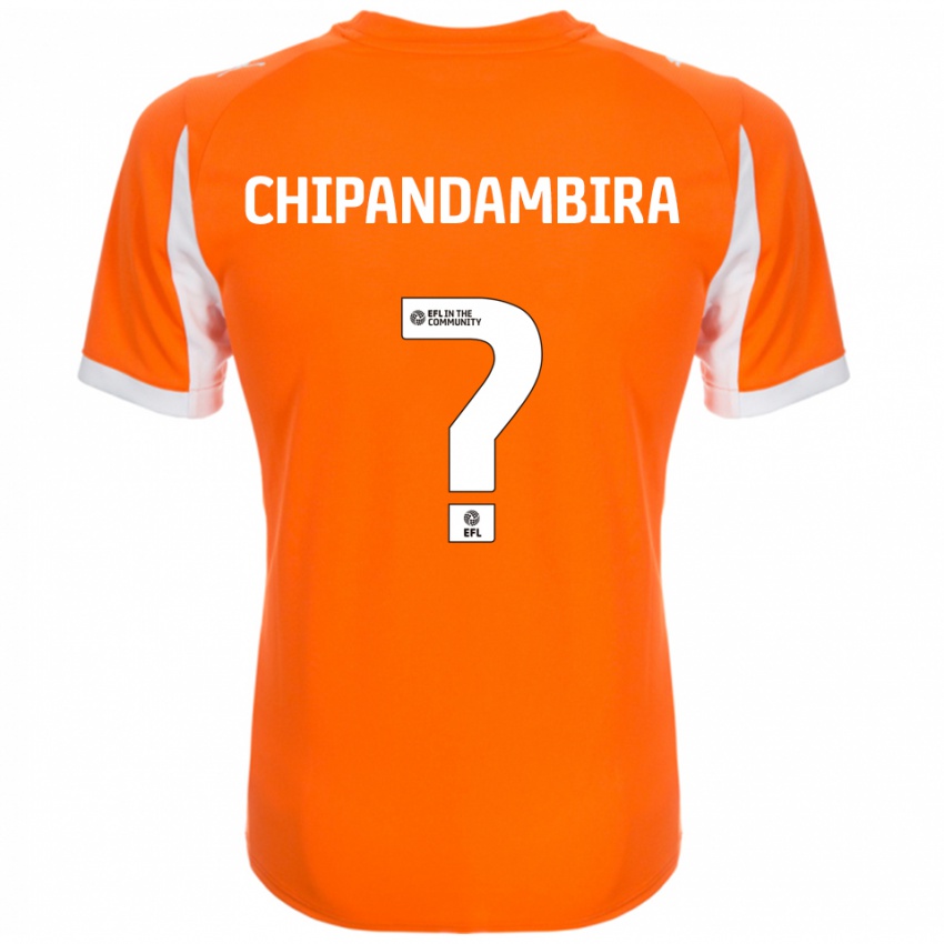 ילדים Tafadzwa Chipandambira #0 כתום לבן ג'רזי ביתית 2025/26 חולצה קצרה