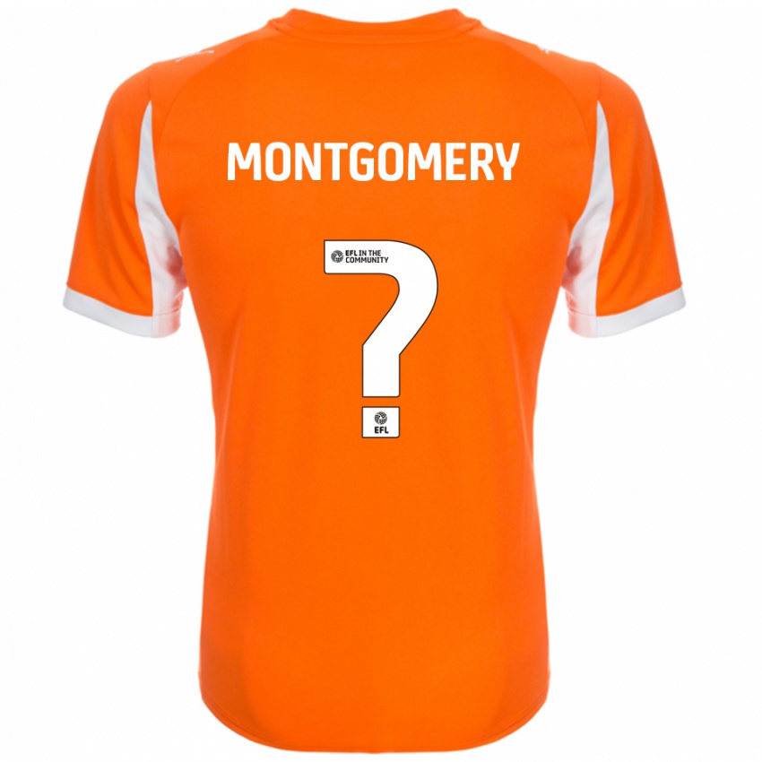 ילדים Aleysha Montgomery #0 כתום לבן ג'רזי ביתית 2025/26 חולצה קצרה