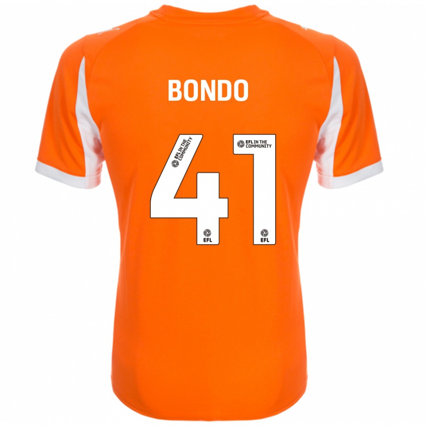 ילדים Terry Bondo #41 כתום לבן ג'רזי ביתית 2025/26 חולצה קצרה