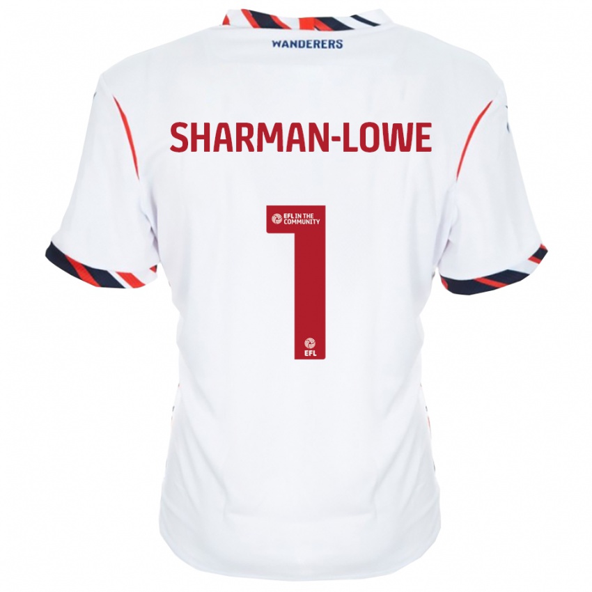 ילדים טדי שרמן-לאו #1 לבן אדום ג'רזי ביתית 2025/26 חולצה קצרה