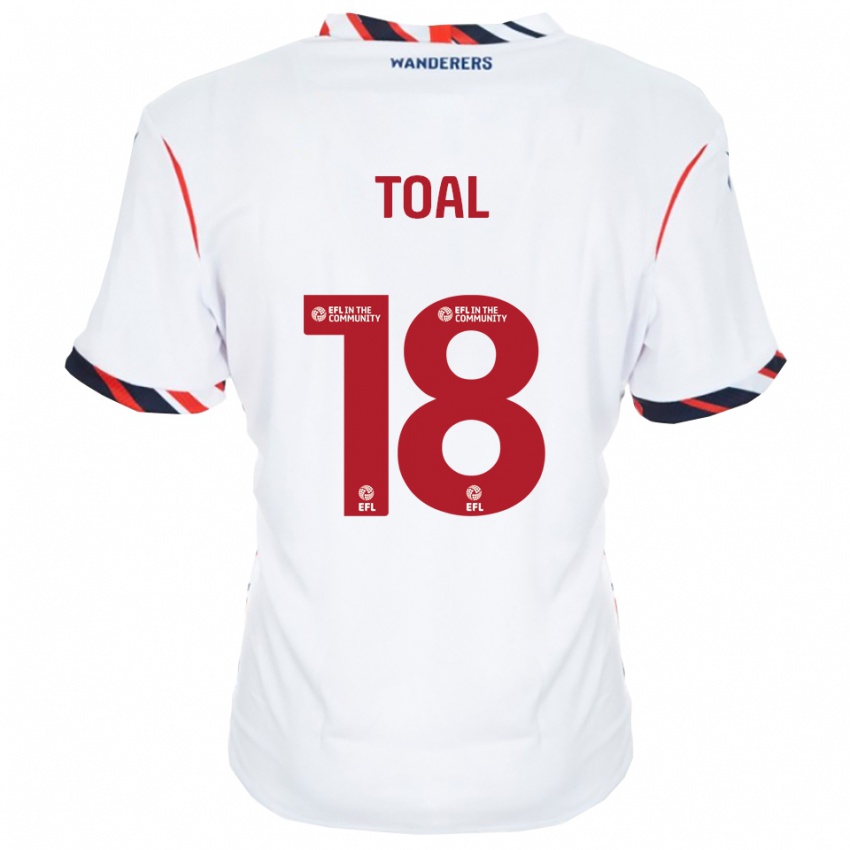 ילדים אוון טואל #18 לבן אדום ג'רזי ביתית 2025/26 חולצה קצרה