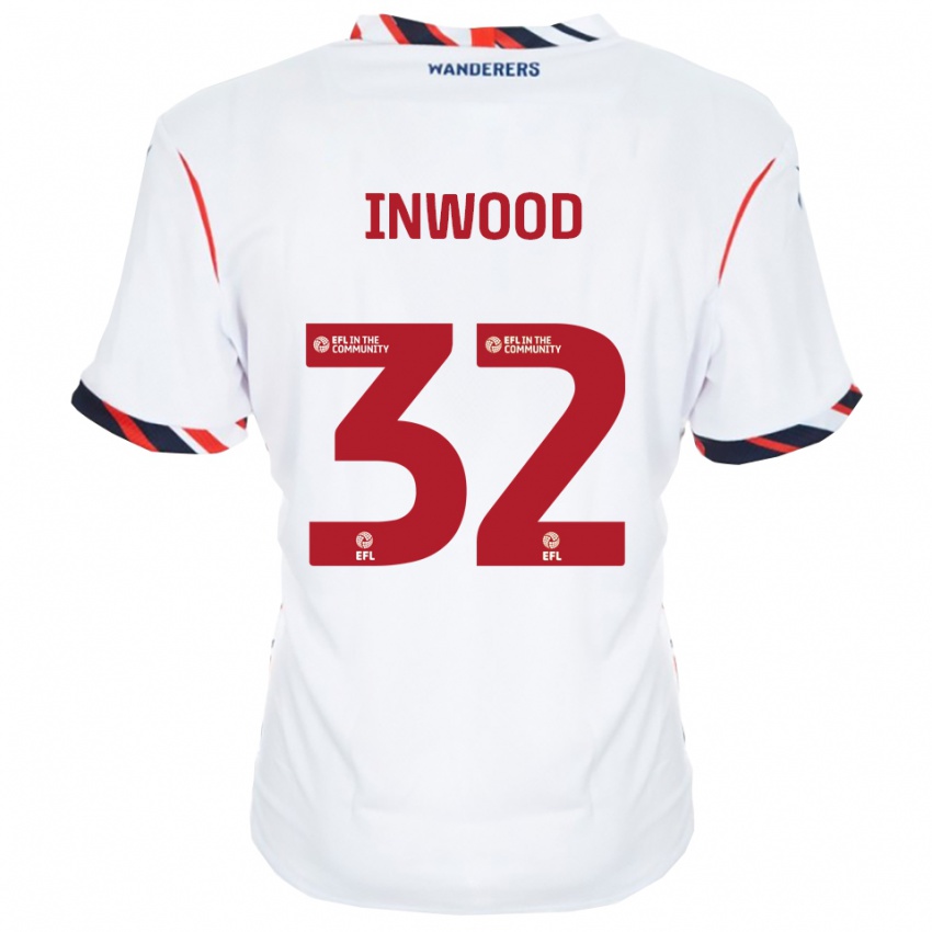 ילדים Sam Inwood #32 לבן אדום ג'רזי ביתית 2025/26 חולצה קצרה