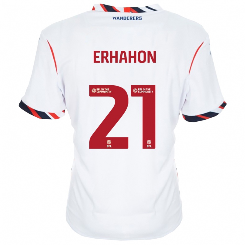 ילדים אית'ן ארהון #21 לבן אדום ג'רזי ביתית 2025/26 חולצה קצרה