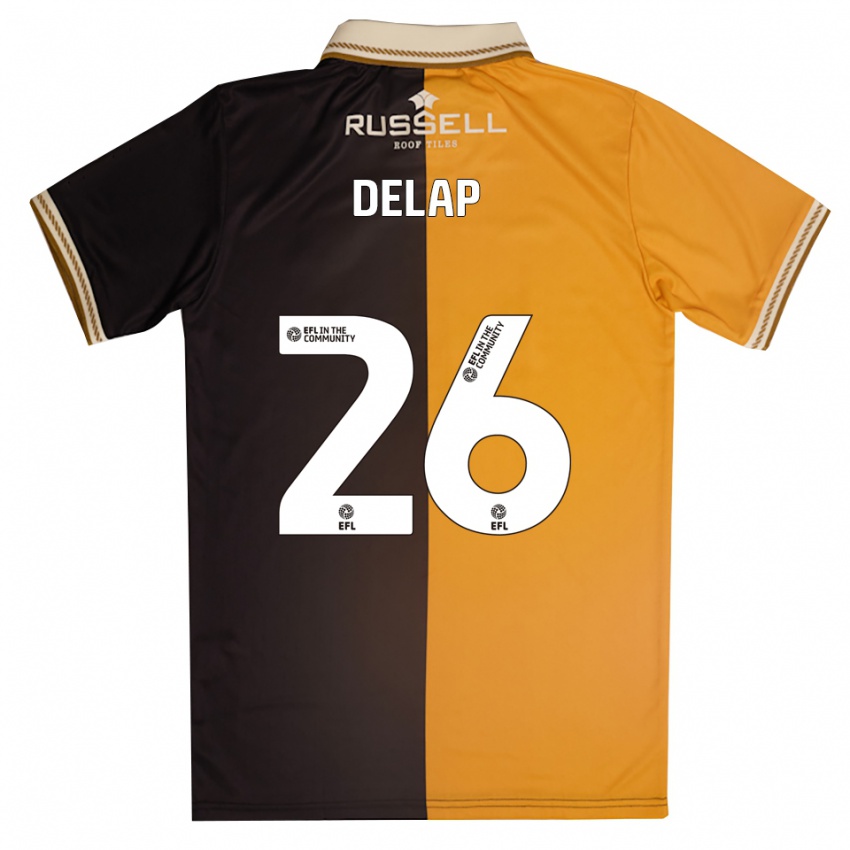 ילדים פין דלאפ #26 צהוב שחור ג'רזי ביתית 2025/26 חולצה קצרה