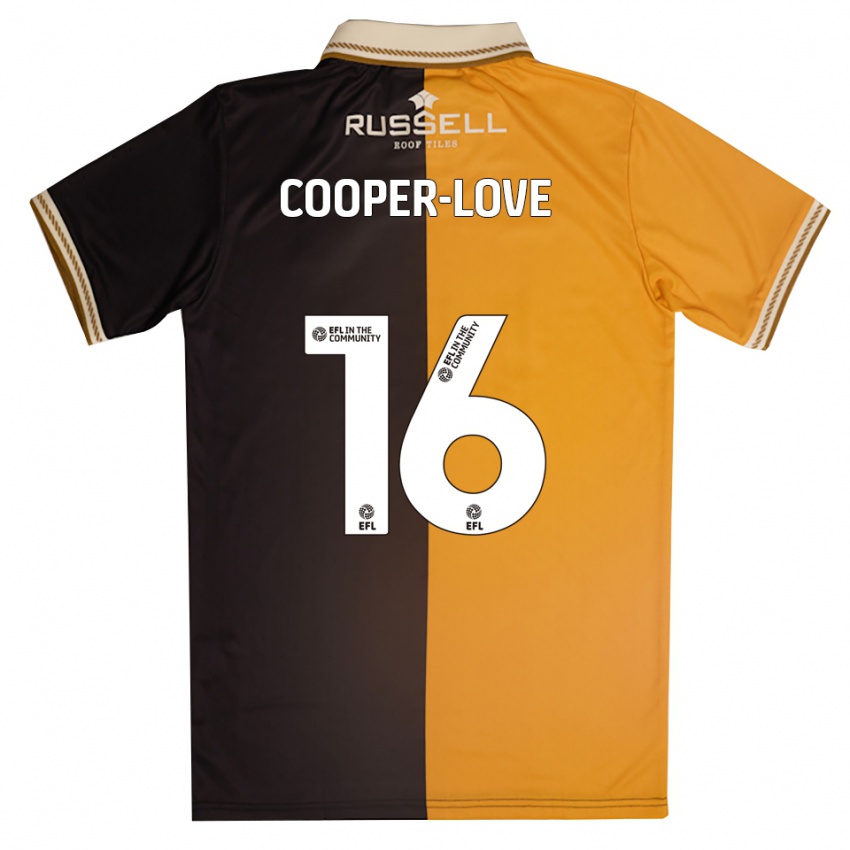 ילדים ג׳ק קופר לאב #16 צהוב שחור ג'רזי ביתית 2025/26 חולצה קצרה