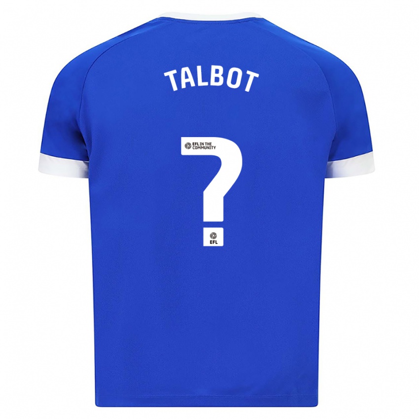 ילדים Lennon Talbot #0 כחול לבן ג'רזי ביתית 2025/26 חולצה קצרה