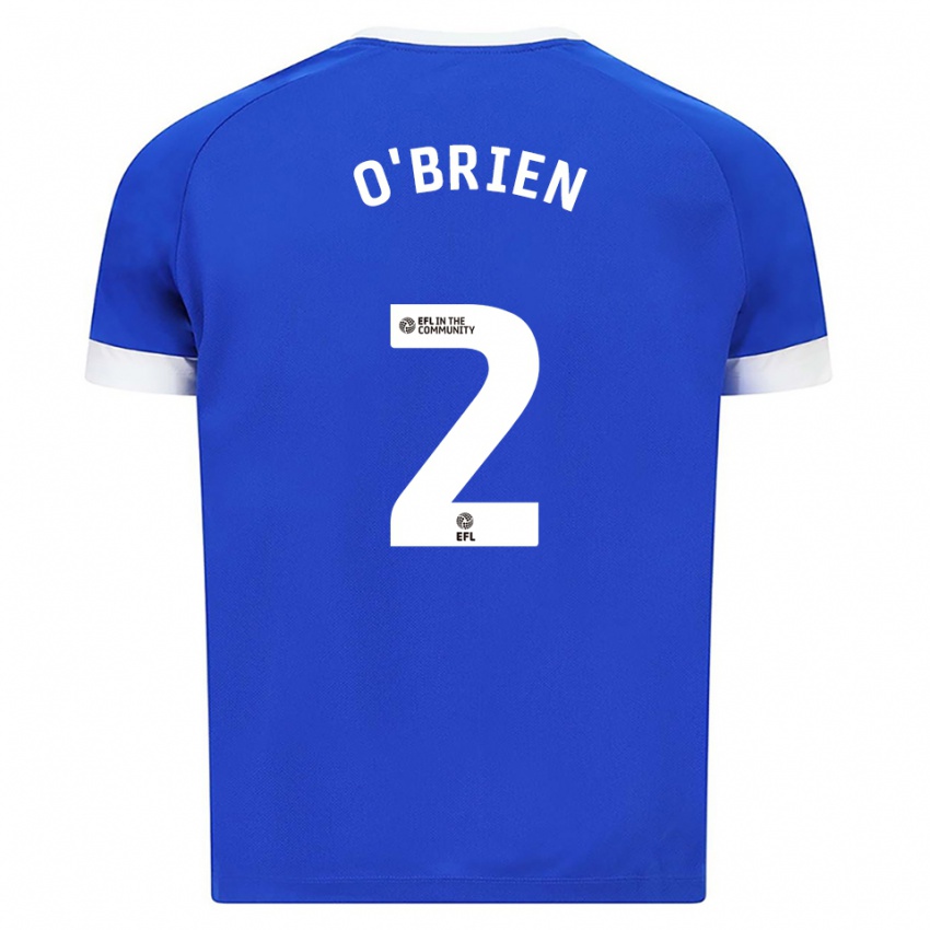 ילדים Charlie O'brien #2 כחול לבן ג'רזי ביתית 2025/26 חולצה קצרה