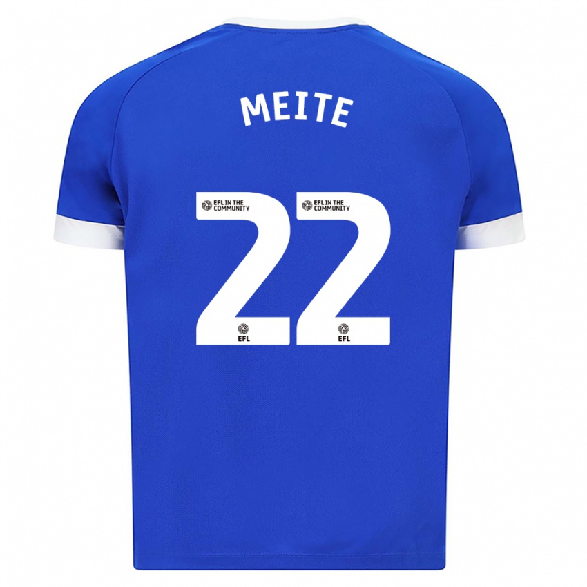 ילדים יאקו מייטה #22 כחול לבן ג'רזי ביתית 2025/26 חולצה קצרה ילדים יאקו מייטה #22 כחול לבן ג'רזי ביתית 2025/26 חולצה קצרה