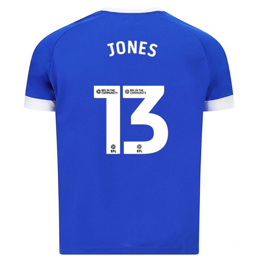 ילדים Sam Jones #13 כחול לבן ג'רזי ביתית 2025/26 חולצה קצרה