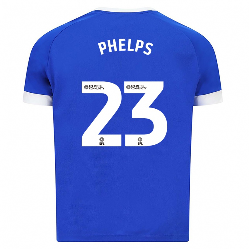 ילדים Anna Phelps #23 כחול לבן ג'רזי ביתית 2025/26 חולצה קצרה
