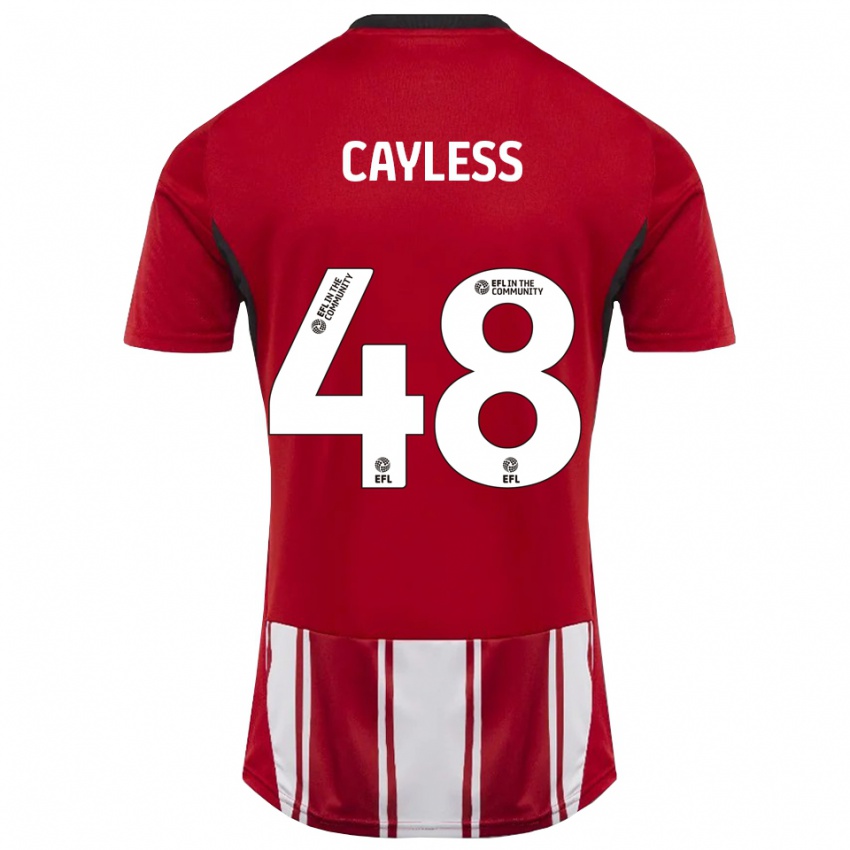 ילדים לואי קיילס #48 אדום לבן שחור ג'רזי ביתית 2025/26 חולצה קצרה