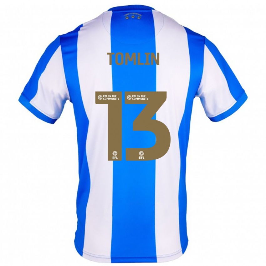 ילדים Phoebe Tomlin #13 כחול לבן ג'רזי ביתית 2025/26 חולצה קצרה