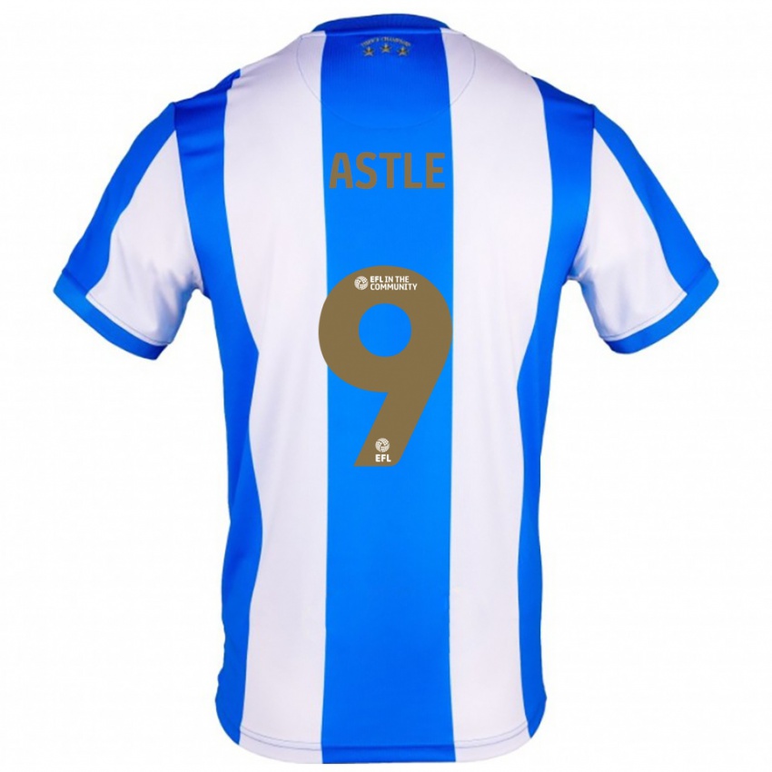 ילדים Katie Astle #9 כחול לבן ג'רזי ביתית 2025/26 חולצה קצרה