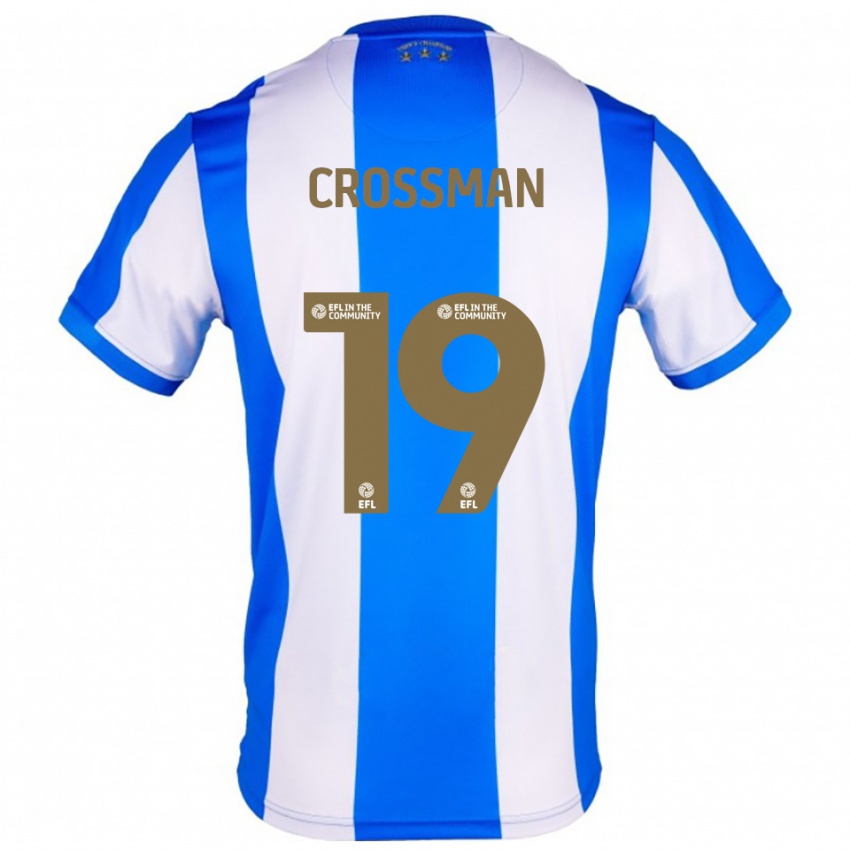 ילדים Paige Crossman #19 כחול לבן ג'רזי ביתית 2025/26 חולצה קצרה