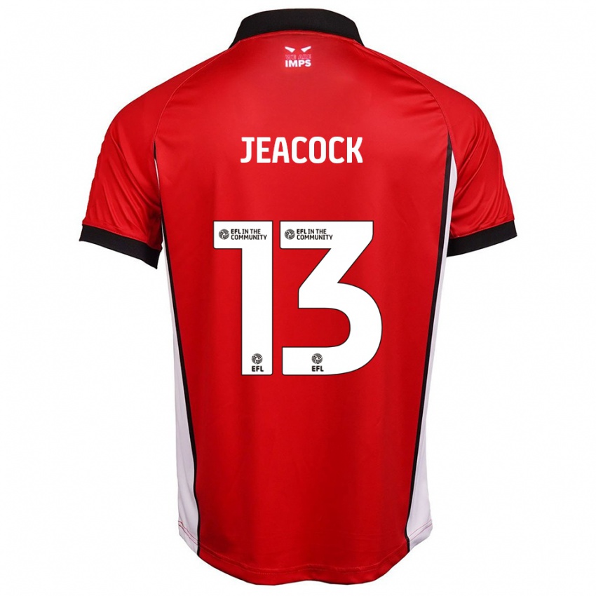 ילדים זאק ג'יקוק #13 אדום לבן ג'רזי ביתית 2025/26 חולצה קצרה