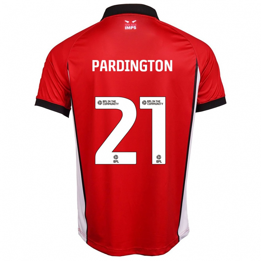 ילדים ג׳יימי פרדינגטון #21 אדום לבן ג'רזי ביתית 2025/26 חולצה קצרה