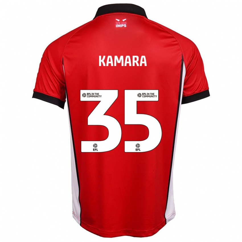 ילדים מיכאל-ג׳ון קמסון-קמארה #35 אדום לבן ג'רזי ביתית 2025/26 חולצה קצרה