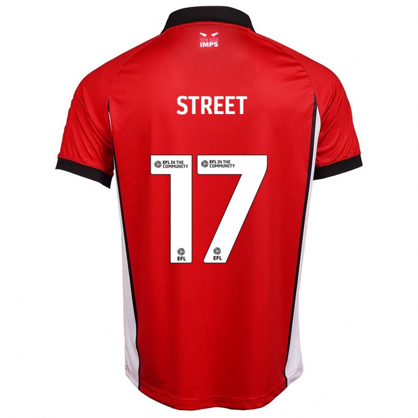 ילדים רוב סטריט #17 אדום לבן ג'רזי ביתית 2025/26 חולצה קצרה