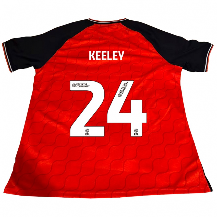 ילדים ג'וש קילי #24 כתום שחור לבן ג'רזי ביתית 2025/26 חולצה קצרה