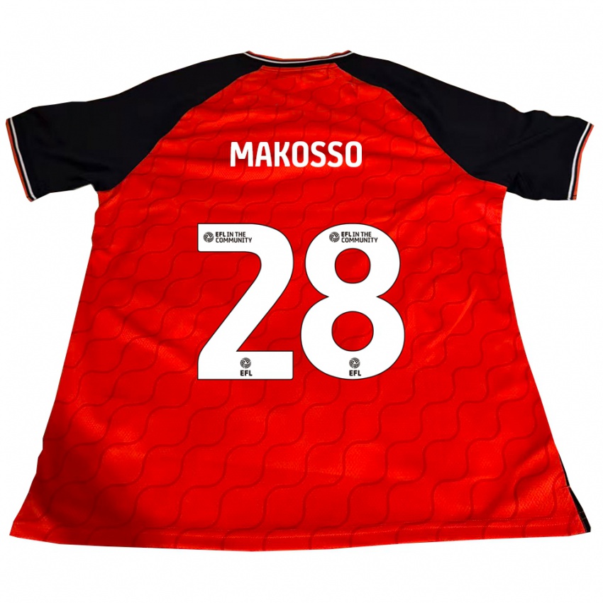 ילדים כרייסט מקוסו #28 כתום שחור לבן ג'רזי ביתית 2025/26 חולצה קצרה