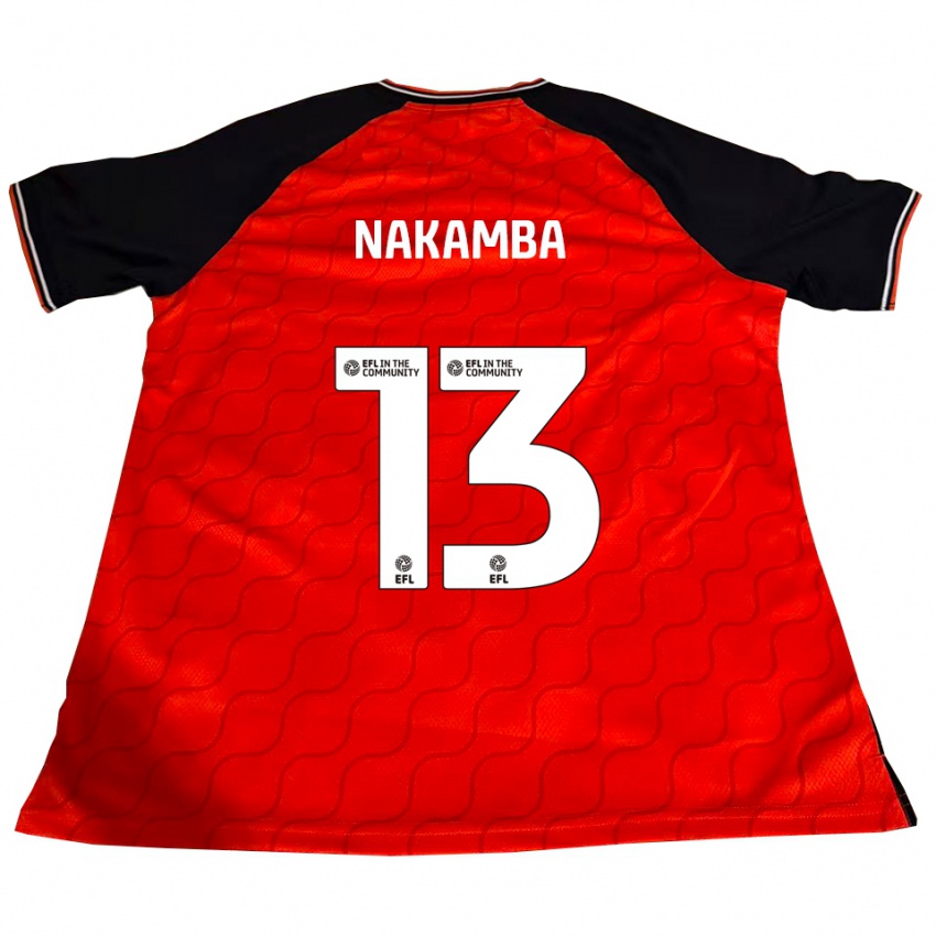 ילדים מרוולוס נקמבה #13 כתום שחור לבן ג'רזי ביתית 2025/26 חולצה קצרה