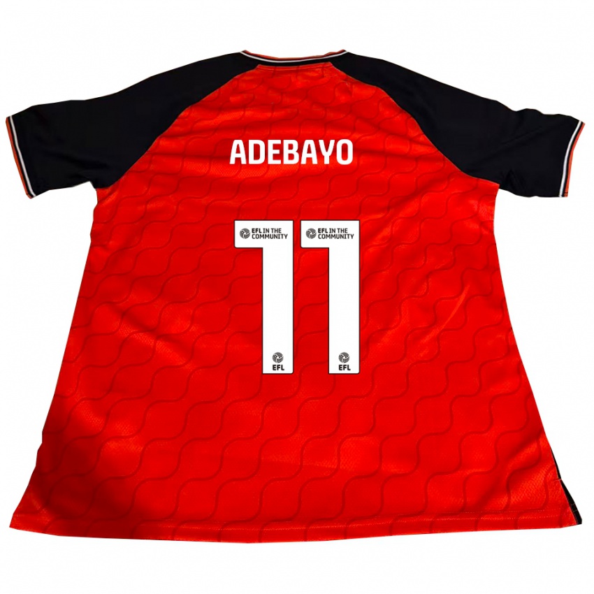 ילדים אלייז'ה אדבאיו #11 כתום שחור לבן ג'רזי ביתית 2025/26 חולצה קצרה