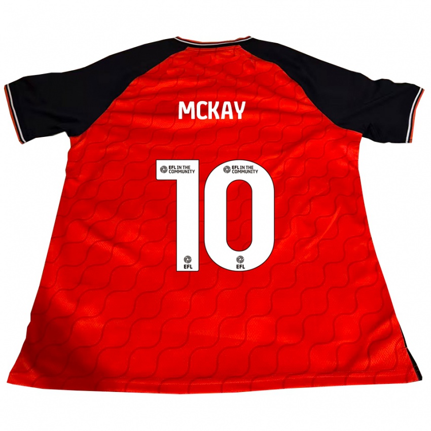 ילדים Jessica Mckay #10 כתום שחור לבן ג'רזי ביתית 2025/26 חולצה קצרה