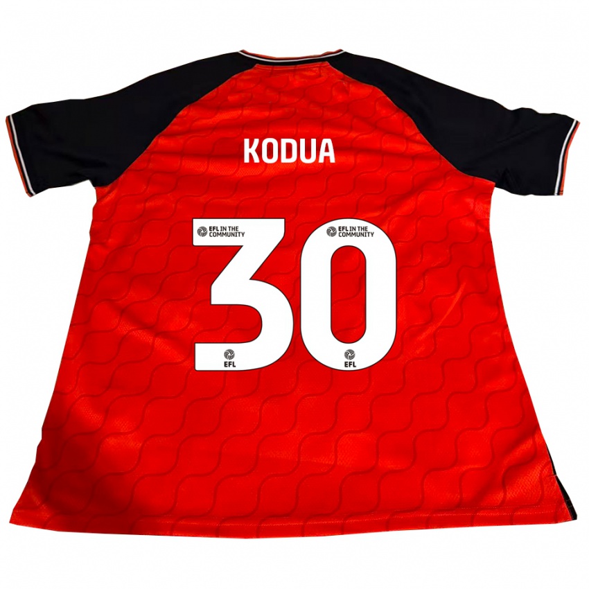 ילדים גדעון קודואה #30 כתום שחור לבן ג'רזי ביתית 2025/26 חולצה קצרה