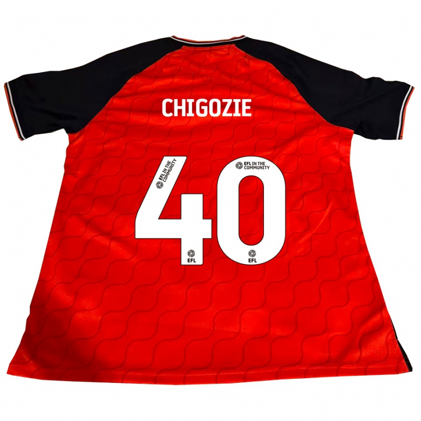 ילדים כריסטיאן צ׳יגוזי #40 כתום שחור לבן ג'רזי ביתית 2025/26 חולצה קצרה