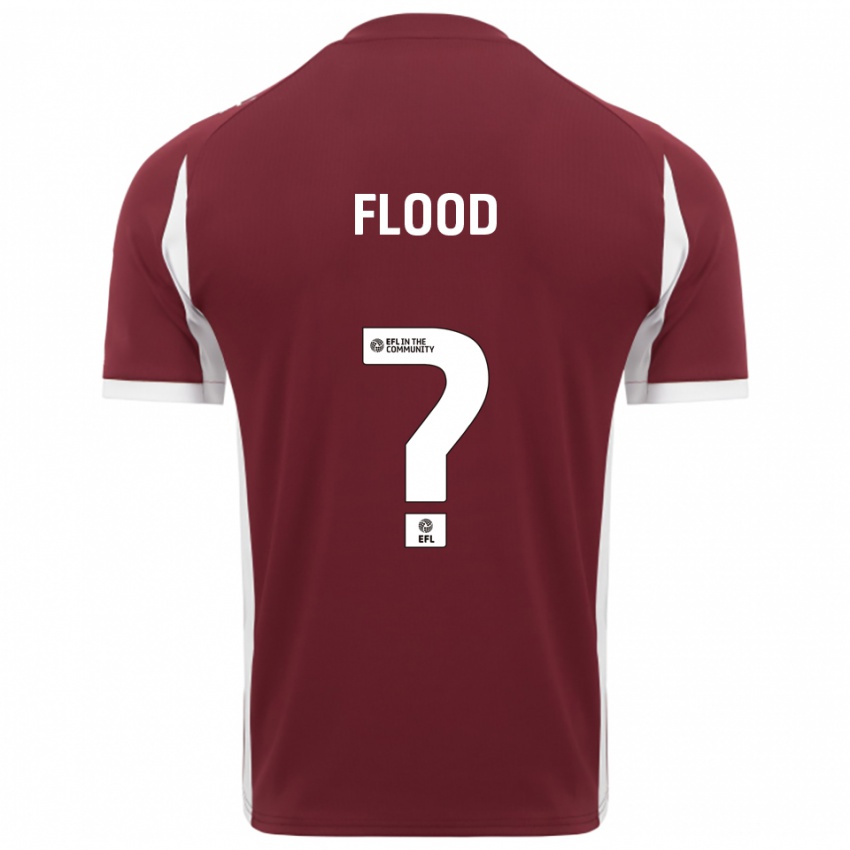 ילדים Aimee Flood #0 בורדו לבן ג'רזי ביתית 2025/26 חולצה קצרה