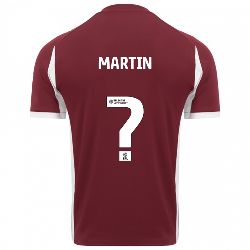 ילדים Chloe Martin #0 בורדו לבן ג'רזי ביתית 2025/26 חולצה קצרה