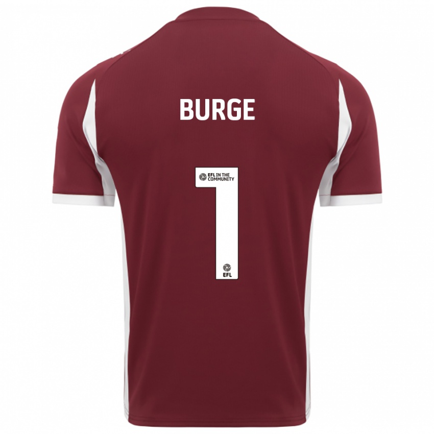 ילדים לי ברג' #1 בורדו לבן ג'רזי ביתית 2025/26 חולצה קצרה